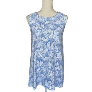 J. Jill Wearever Collection Tropical Pineapple Print Tank Top Women’s Size M